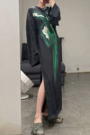 SAMUEL GUI YANG Twill night flower dress AW21DR01-1